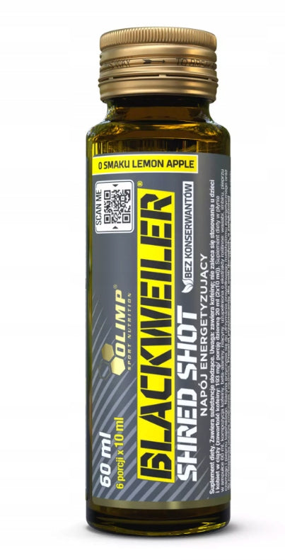 Olimp Blackweiler Shred Shot 60 ml Lemon Apple Shoot Pre-Workout Strength