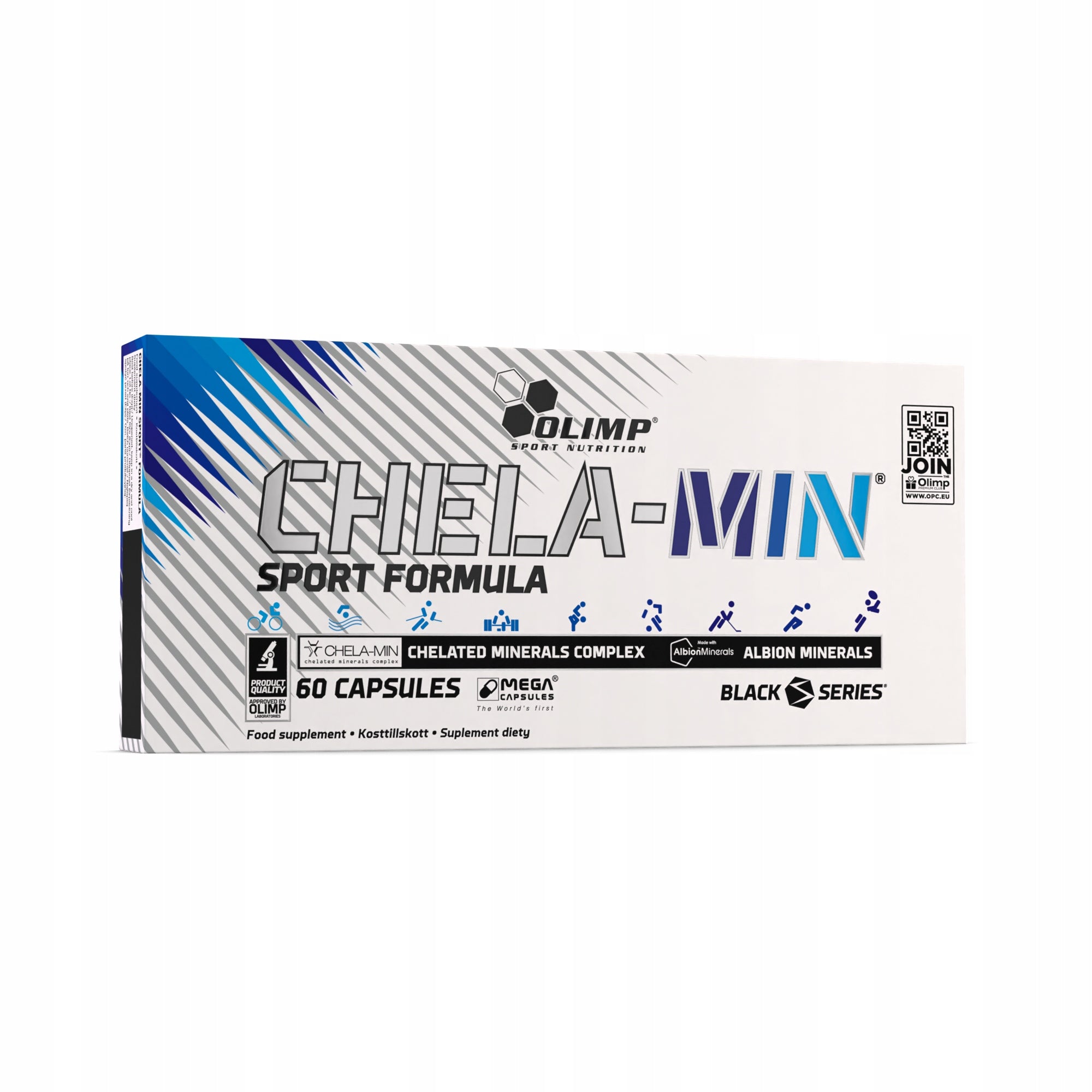 Olimp CHELA-MIN 60 caps MINERALS FOR ATHLETES Magnesium Potassium Zinc