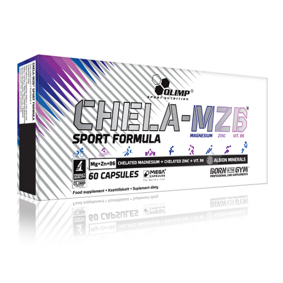 Olimp CHELA MZB SPORT 60caps VITAMINS MINERALS MAGNESIUM ZINC B6 ZMA