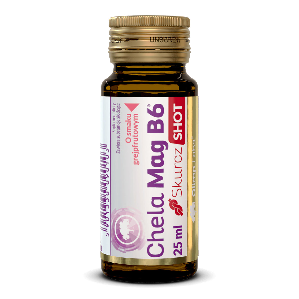 Olimp Chela-Mag B6 Grapefruit Flavoured Shrink Shot 25 ml