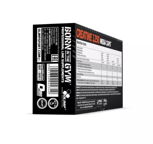 Olimp Creatine Mega Caps 60 caps. 2 Blisters Creatine Monohydrate Creatine Manufacturer code ol77