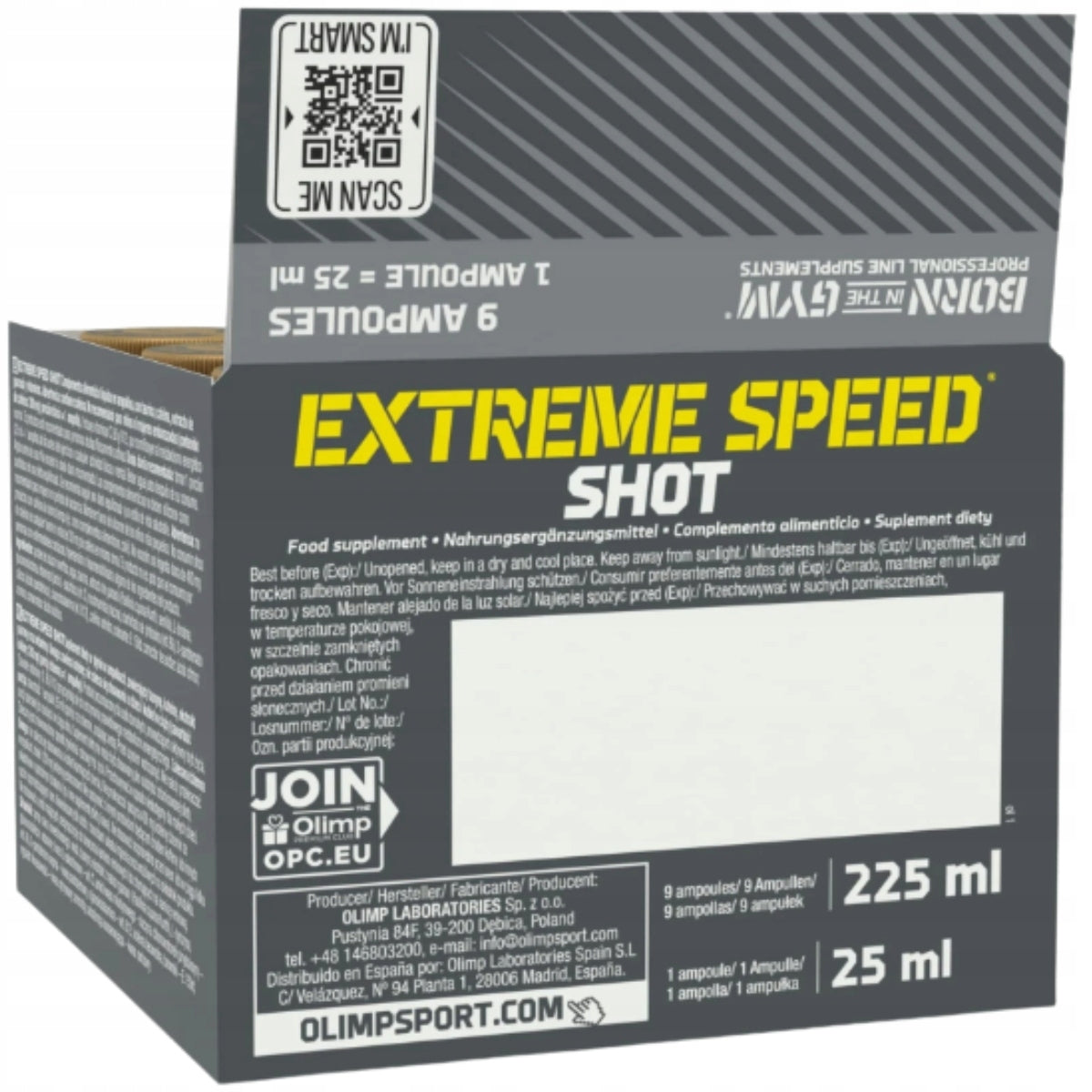 Olimp Extreme Speed Shot 25 ml ENERGY CONCENTRATION Manufacturer code 1000002062
