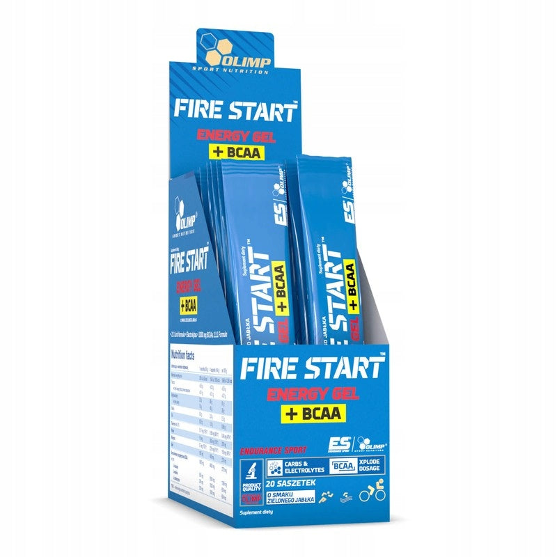 Olimp Fire Start Energy Gel + BCAA 36g Gel Concentration Energy Power Expiration date at least 1 year from the date of purchase