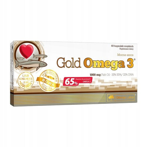 Olimp Gold Omega 3, capsules, 60 pcs. – fatty acids, immunity