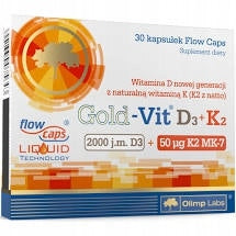 Olimp Gold-vit 2000 mg D3 + K2, 30 capsules
