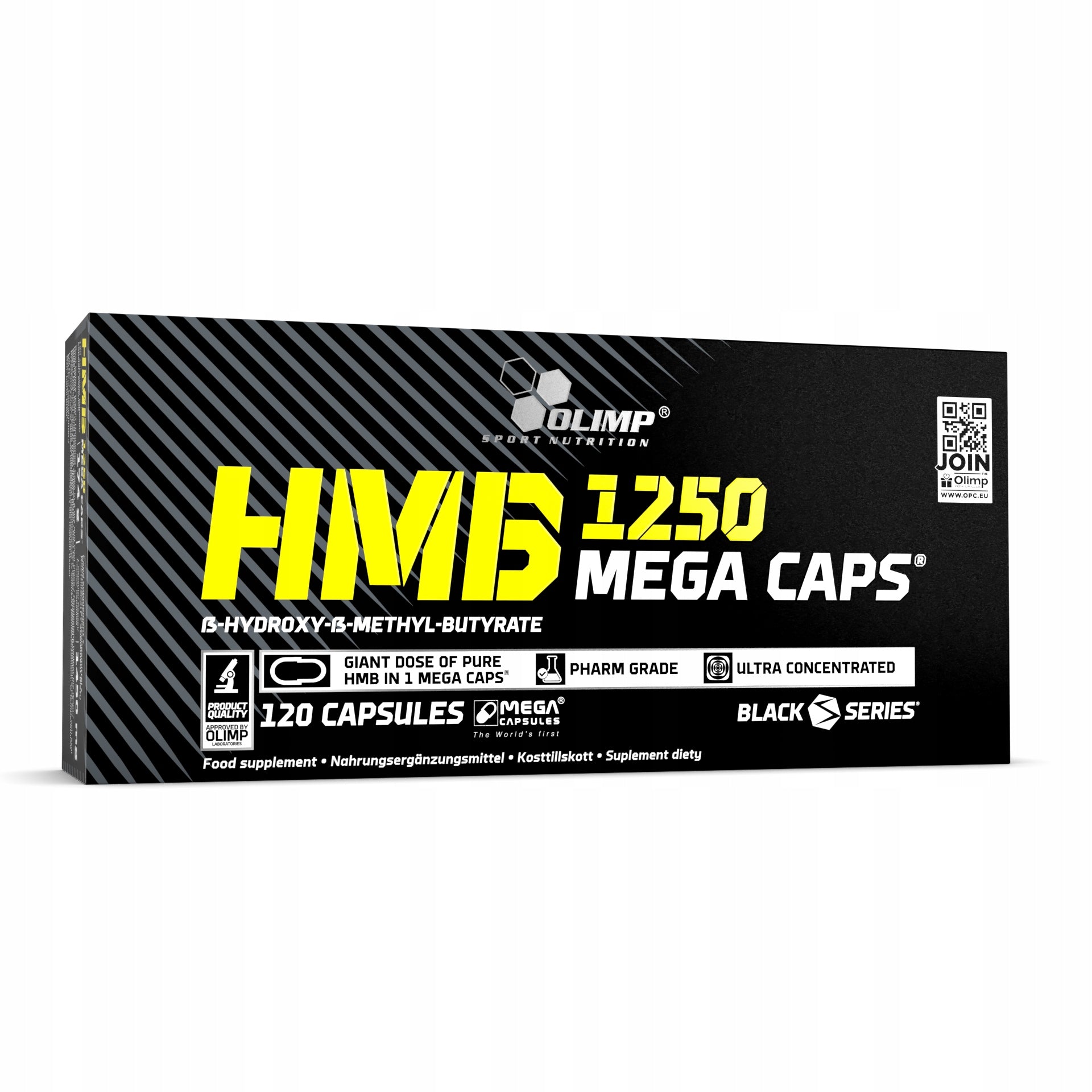 Olimp HMB MEGA CAPS 1250mg 120caps REGENERATION AFTER TRAINING EAN (GTIN) 5901330021480