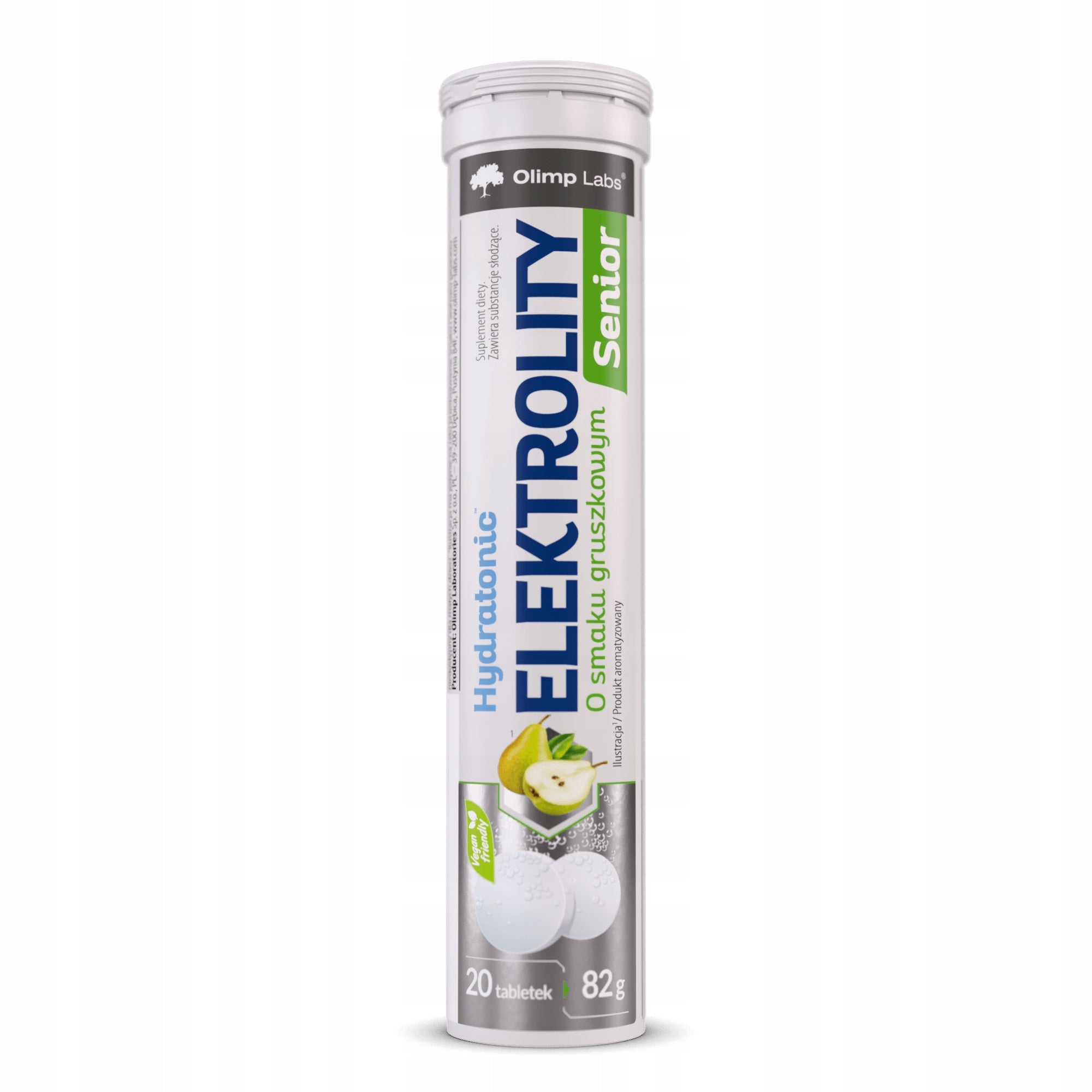 Olimp Hydratonic Electrolytes Senior Pear Flavor 20 Effervescent Tablets