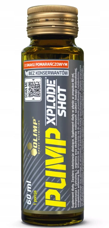 Olimp Pump Xplode Shot 60 ml Orange Pre-Workout Shoot Ampoule