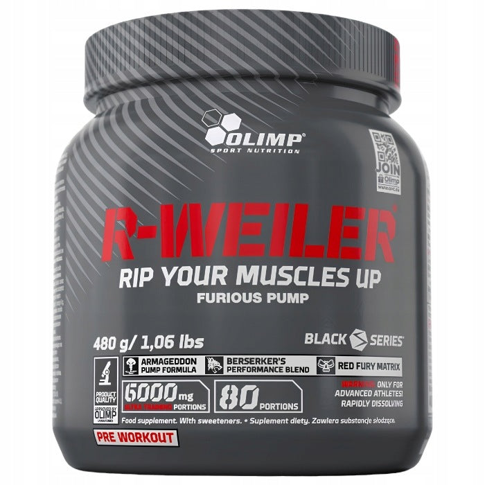 Olimp R-WEILDER 480g COLA PRE-WORKOUT Arginine Citrulline CAFFEINE PUMP