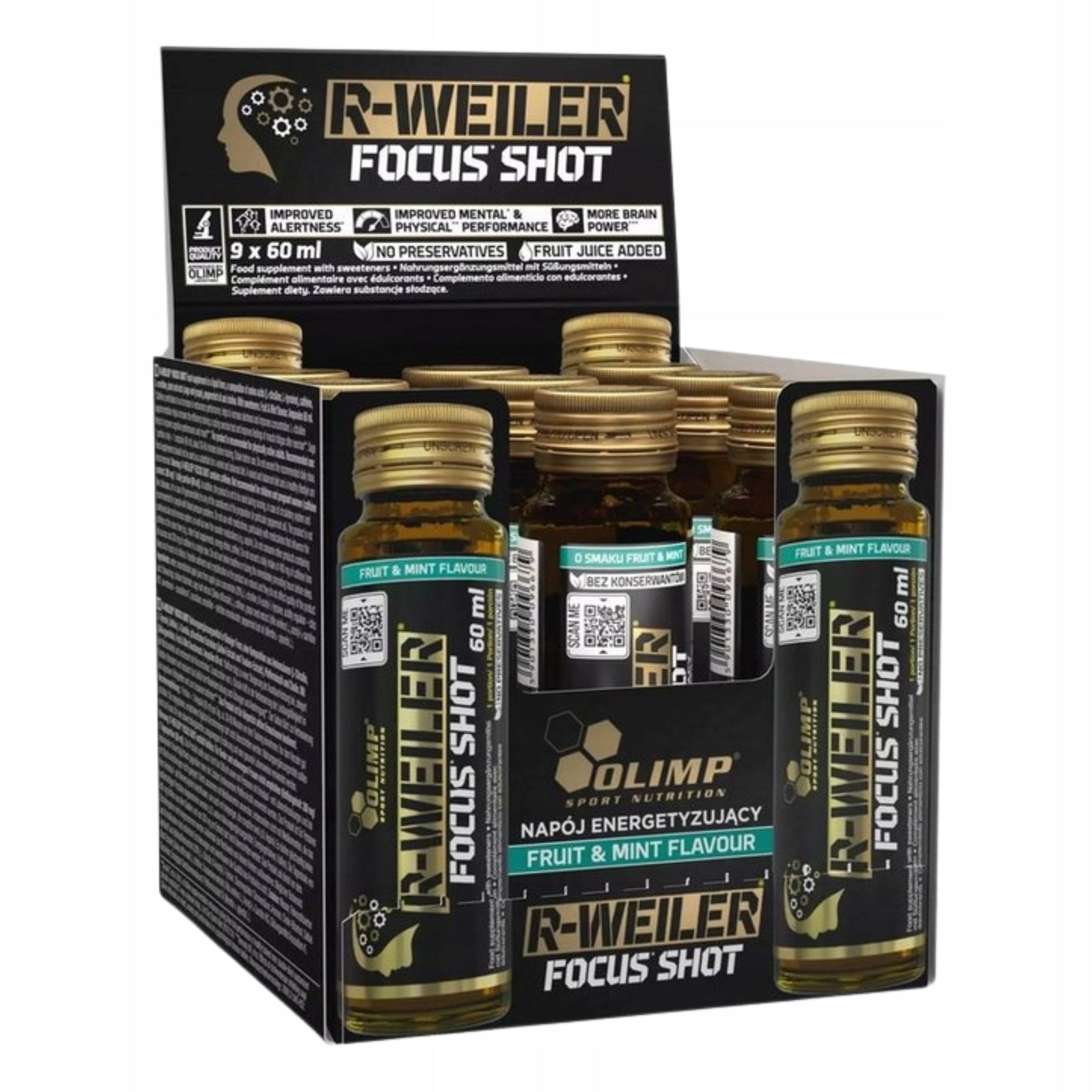 Olimp R-Weiler Focus Shot 9 pcs Pre-workout Citrulline Caffeine Tyrosine