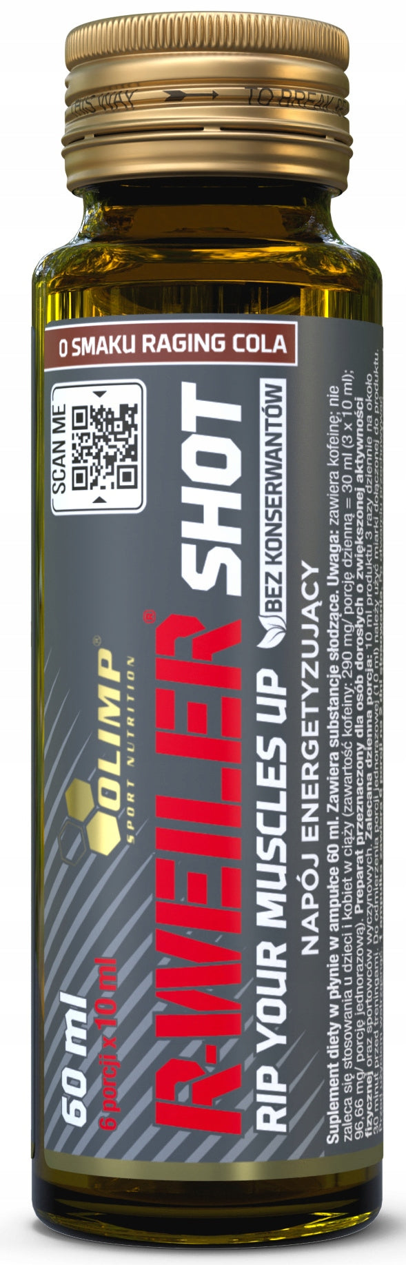 Olimp R-Weiler Shot pre-workout glass ampoule 60ml Cola