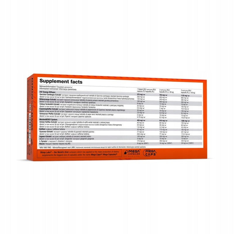 Olimp Thermo Speed Hardcore 30 capsules Fat Burner Tissue Reduction Expiration date at least 1 year from the date of purchase