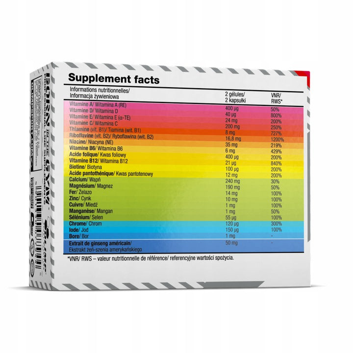 Olimp VITA-MIN ONE 60CAP VITAMINS AND MINERALS MAGNESIUM VITAMIN A IRON ZINC EAN (GTIN) 5901330077944