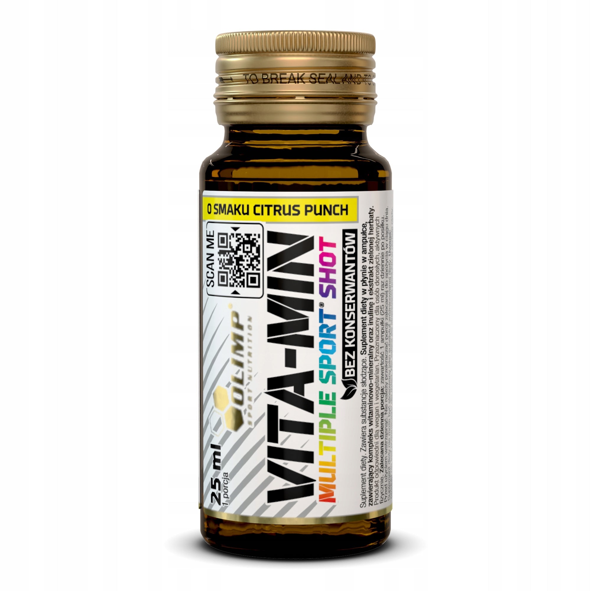 Olimp Vita-Min MULTIPLE SPORT SHOT 25ml Vitamins LEMON Minerals Manufacturer code 1000059293#CP