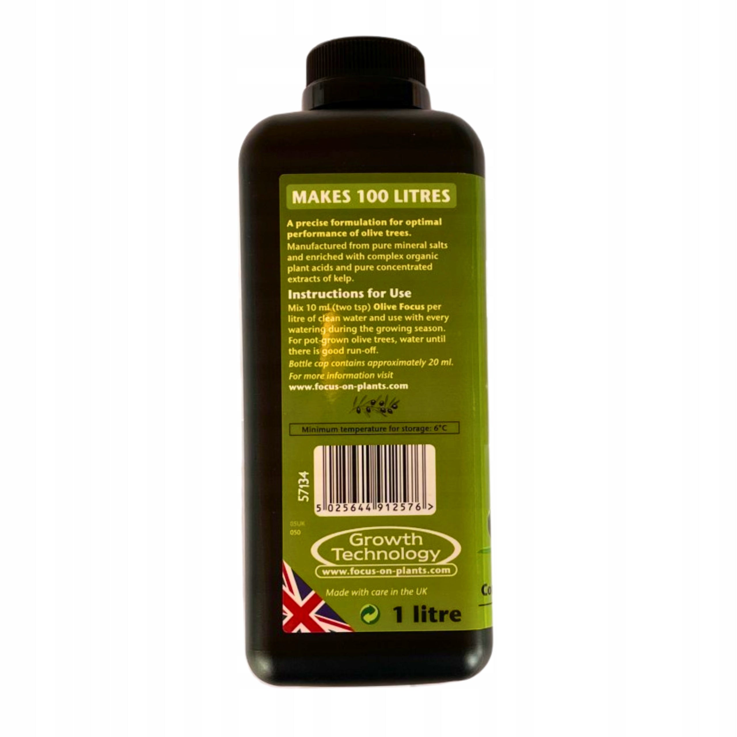 Olive Focus 1L FERTILIZER OLIVE TREE CONDITIONER Growth Technology Manufacturer Growth Technology