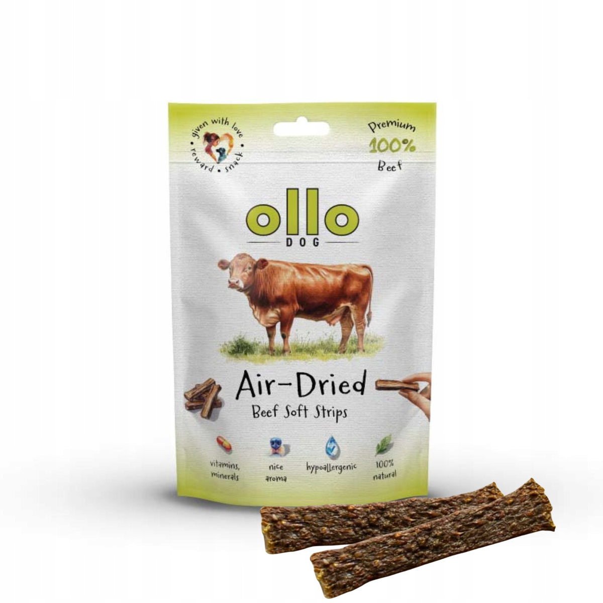 Ollo Air-Dried Beef Strips Beef 80g