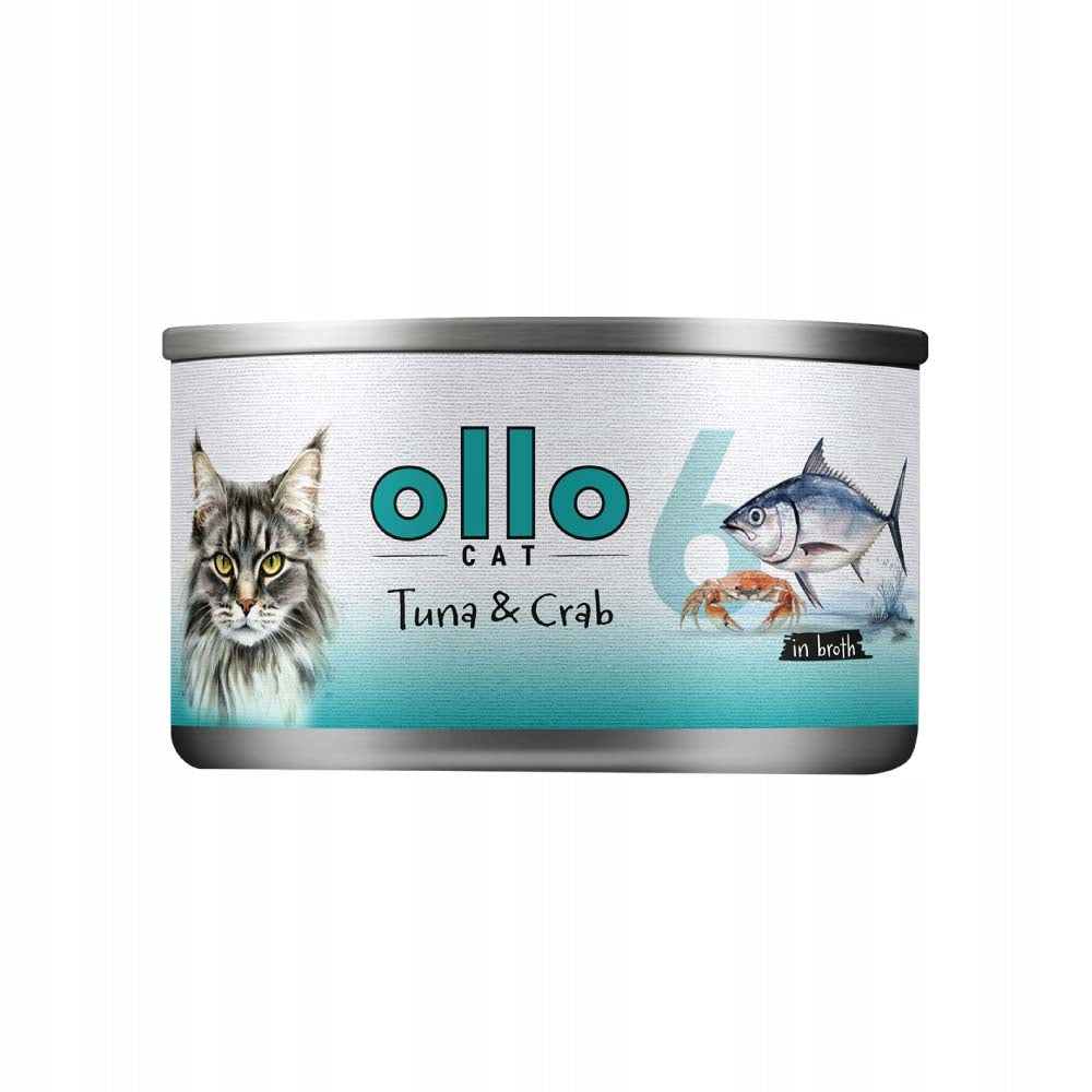Ollo Cat No. 6 Tuna and Crab 70g wet cat food