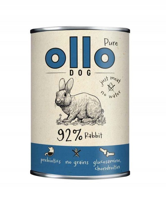 Ollo Pure Wet Food for Dog Rabbit 400g