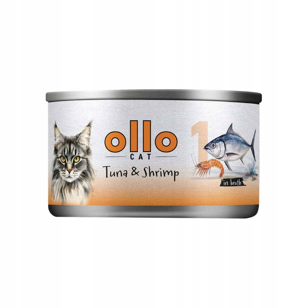 Ollo nr1 cat 70g tuna shrimp