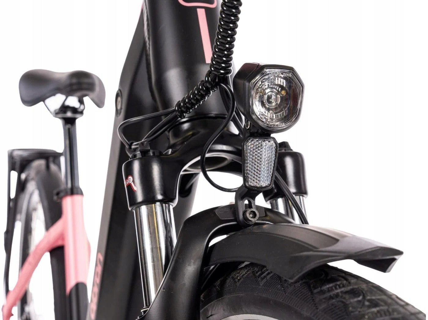 Olpran Tilia Low 28" black/pink 17" Motor location in crank
