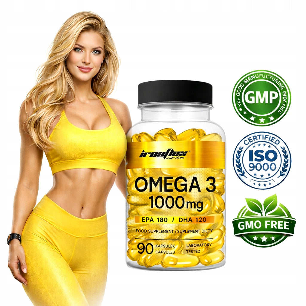 Omega 3 1000 mg |DHA & EPA|Natural Fatty Acids Fish Oil|90 capsules