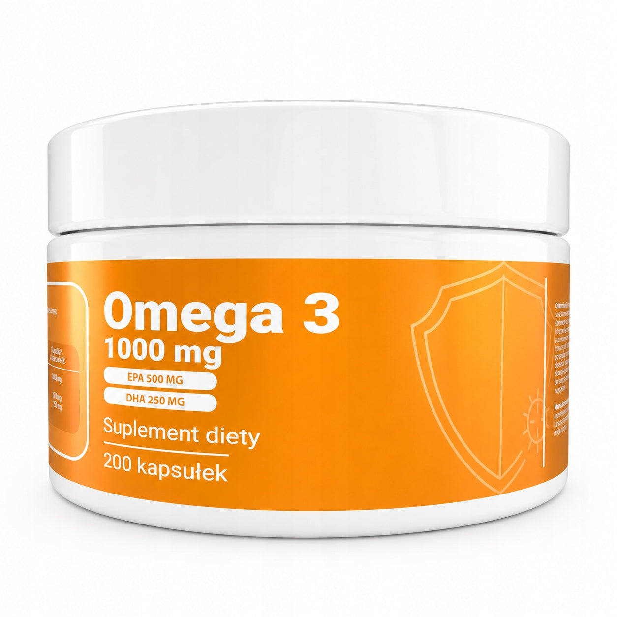 Omega 3 - 1000 mg - (EPA 500 mg DHA 250 mg) - Heart and brain support