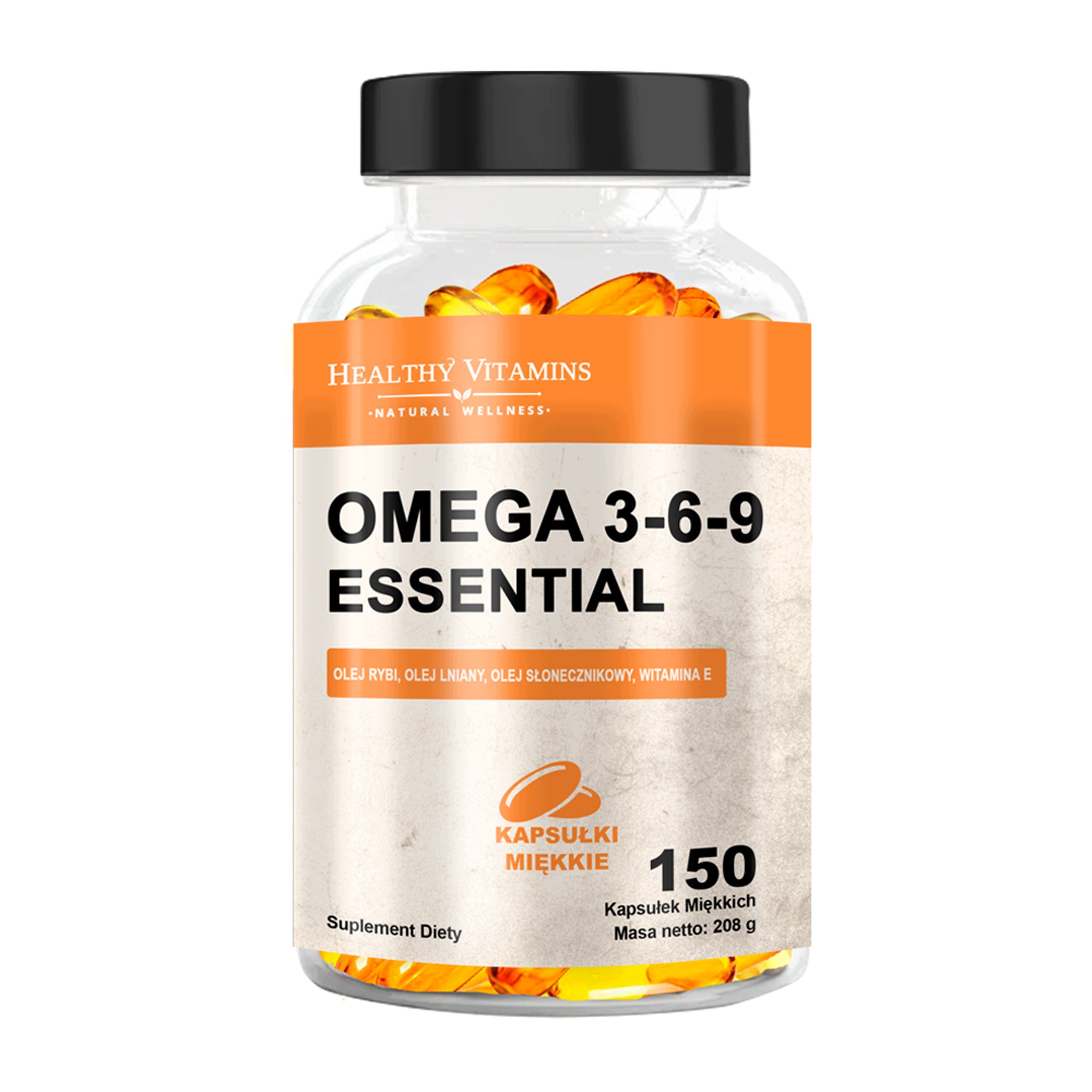 Omega 3-6-9 HEALTH VITAMINS 150 Capsules FISH OIL Fatty Acids EPA DHA