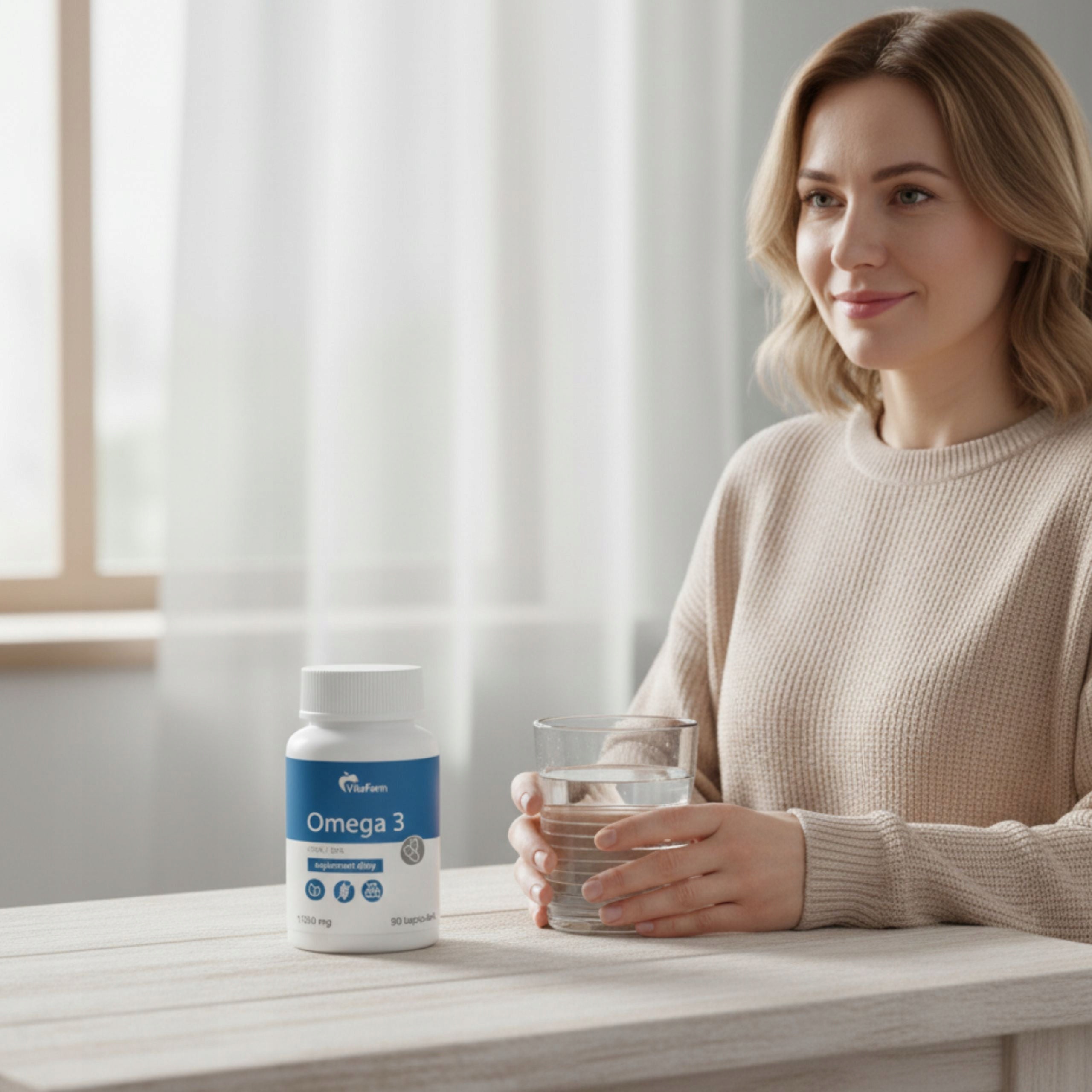 Omega 3 90 Pcs Capsules 1000mg Fish Oil EPA DHA Immunity Heart Brain Manufacturer code Omega 3 kapsułki 1000 mg (18/12) 90 szt