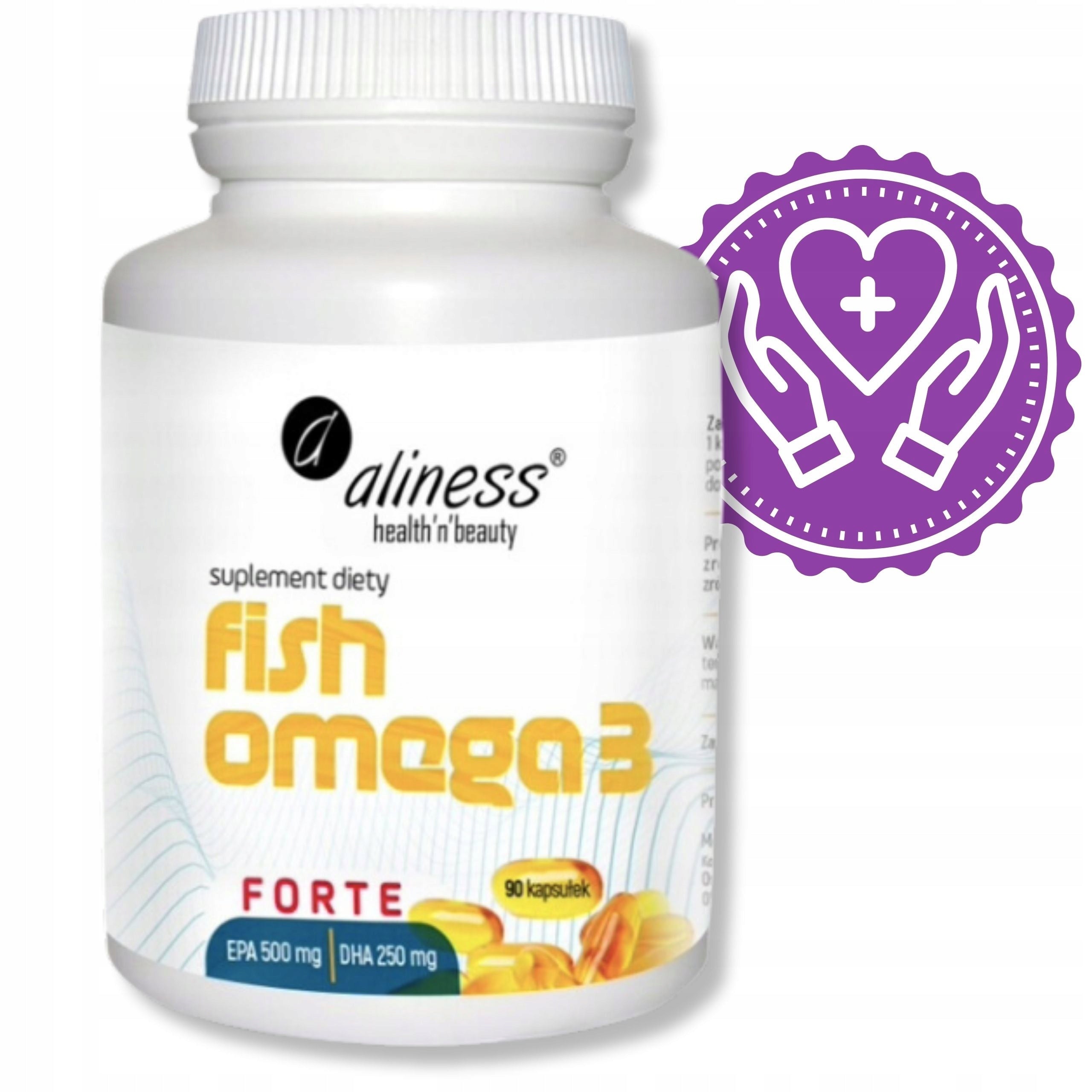 Omega 3 Fish Aliness Functions of the Heart Immunity Brain 500/250 mg 60 pcs. Manufacturer code 5903242584077