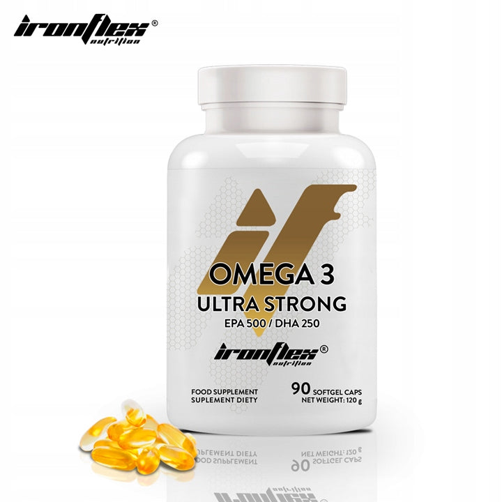 Omega 3 IronFlex Strong 90caps FATTY ACIDS EPA 500 + DHA 250 immunity Medical device no