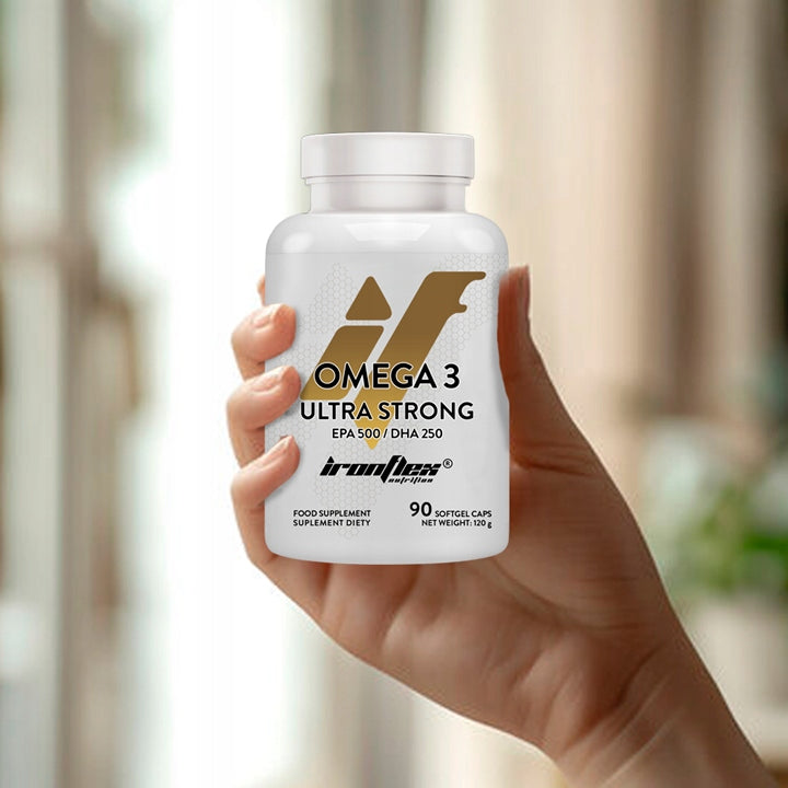 Omega 3 IronFlex Strong 90caps FATTY ACIDS EPA 500 + DHA 250 immunity Packaging status original
