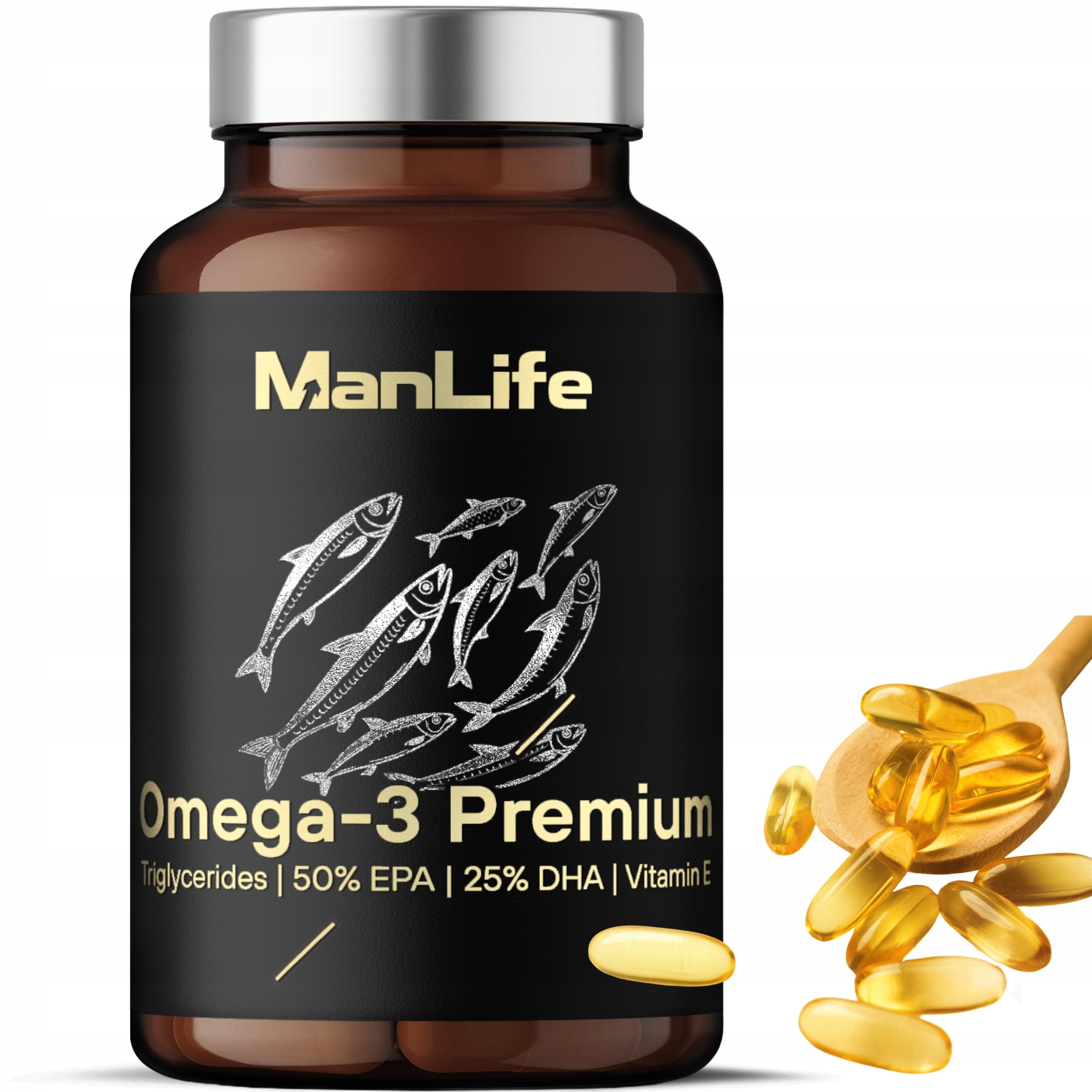 Omega 3 Premium | TRIGLYCERIDES | 1000 EPA 500 DHA per serving | LOW TOTOX