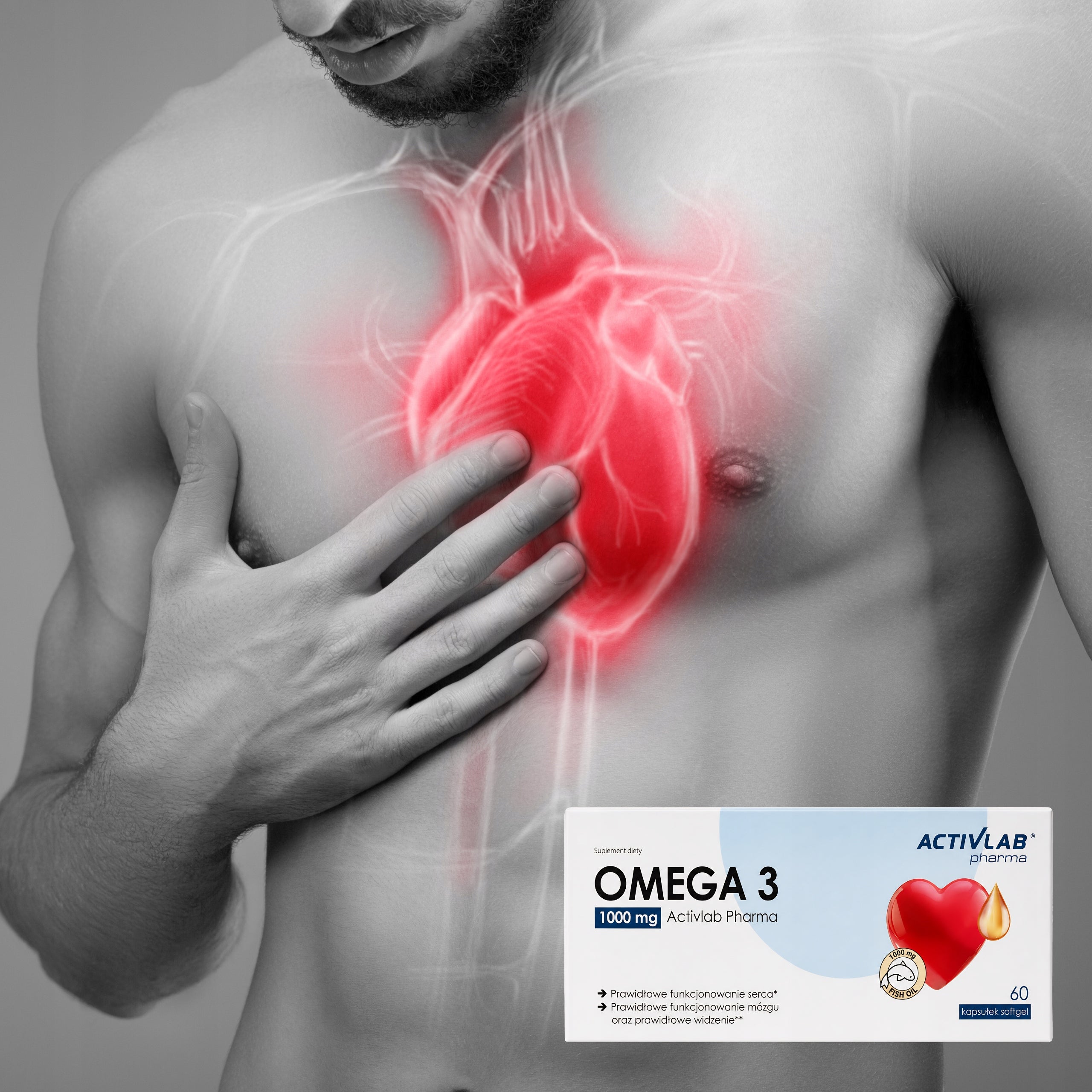 Omega 3 omega-3 1000mg capsules 60 pieces dietary supplement Activlab Medical device no