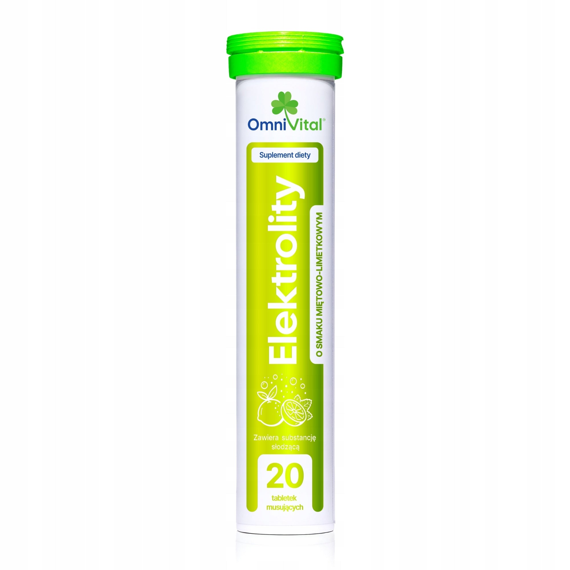 Omni Vital electrolytes mint lime 20 effervescent tablets