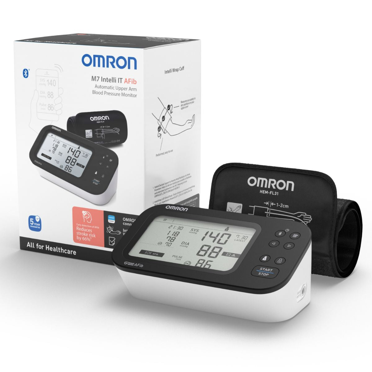 Omron M7 Intelli It AFib Automatic shoulder blood pressure monitor
