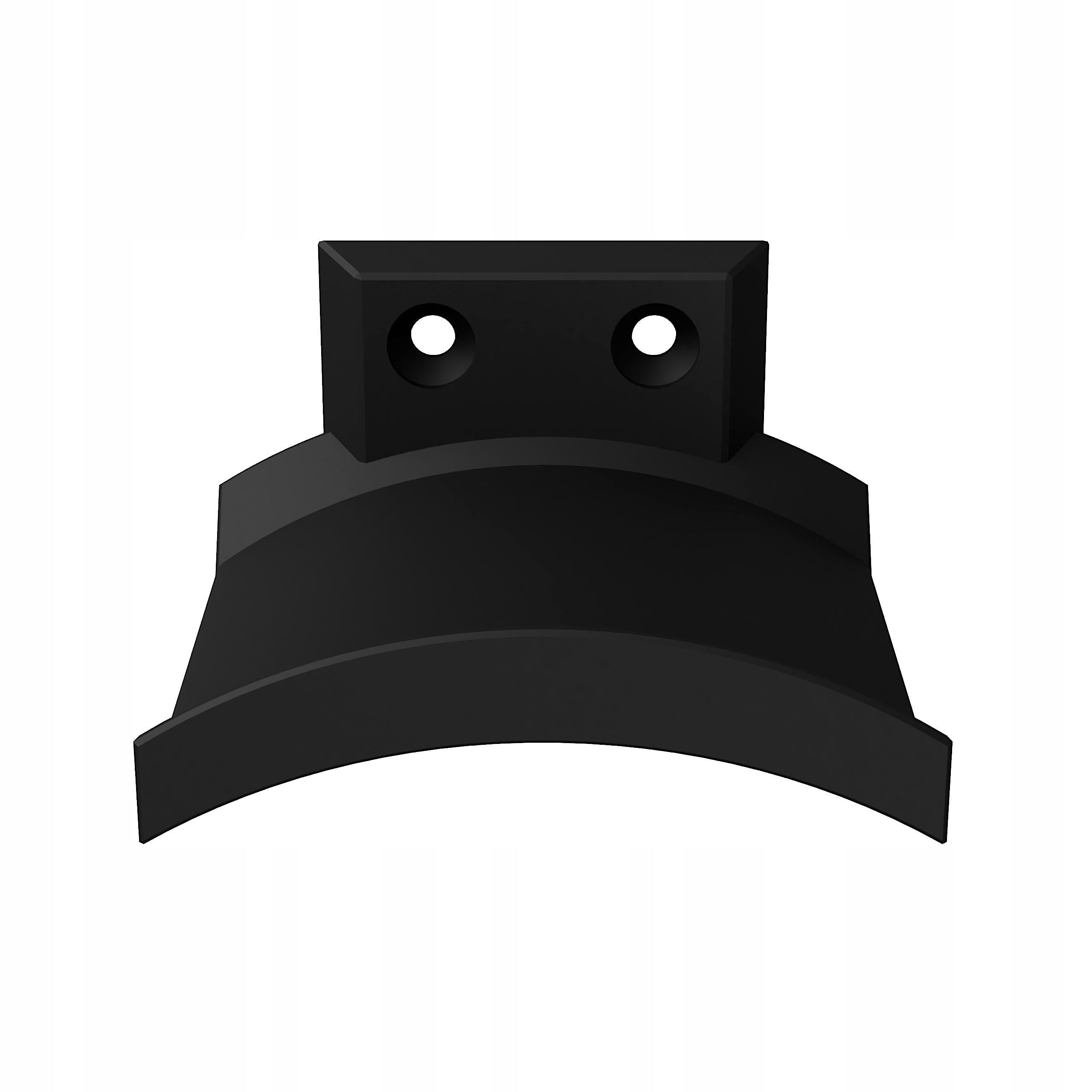On-Ear Headphone Holder Universal Black + Screws Brand no brand