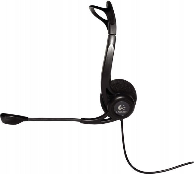 On-ear headphones Logitech PC960 black Manufacturer code 981-000100