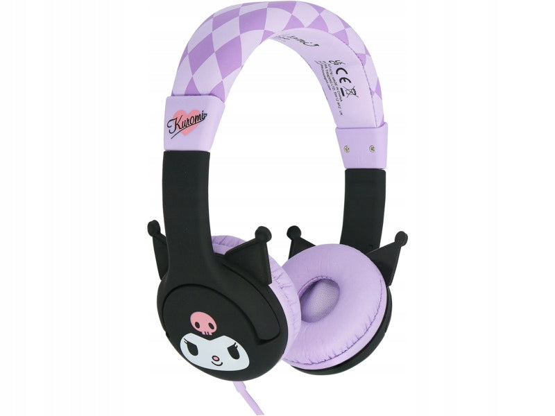 On-ear headphones OTL Kids Kuromi Black and purple