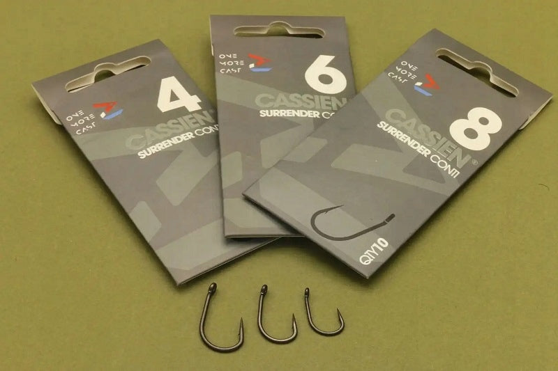 One More Cast CASSIEN Hooks Size 2- Carp Hooks