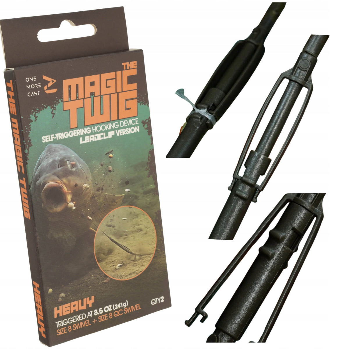 One More Cast Magic Twig Lead Clip Heavy