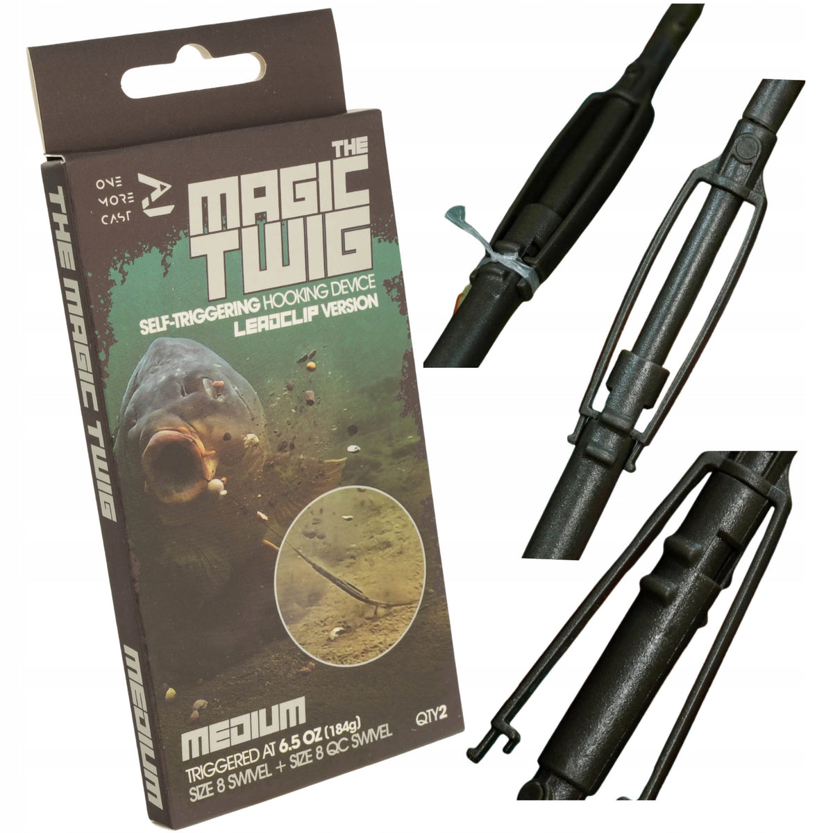 One More Cast Magic Twig Lead Clip Medium