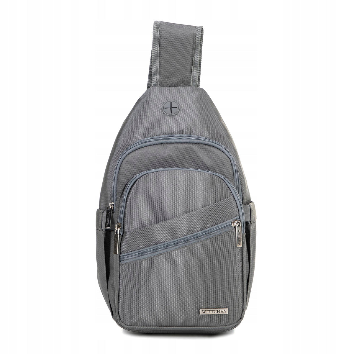 One shoulder backpack WITTCHEN 29-3P-001-01 in polyester grey Brand WITTCHEN