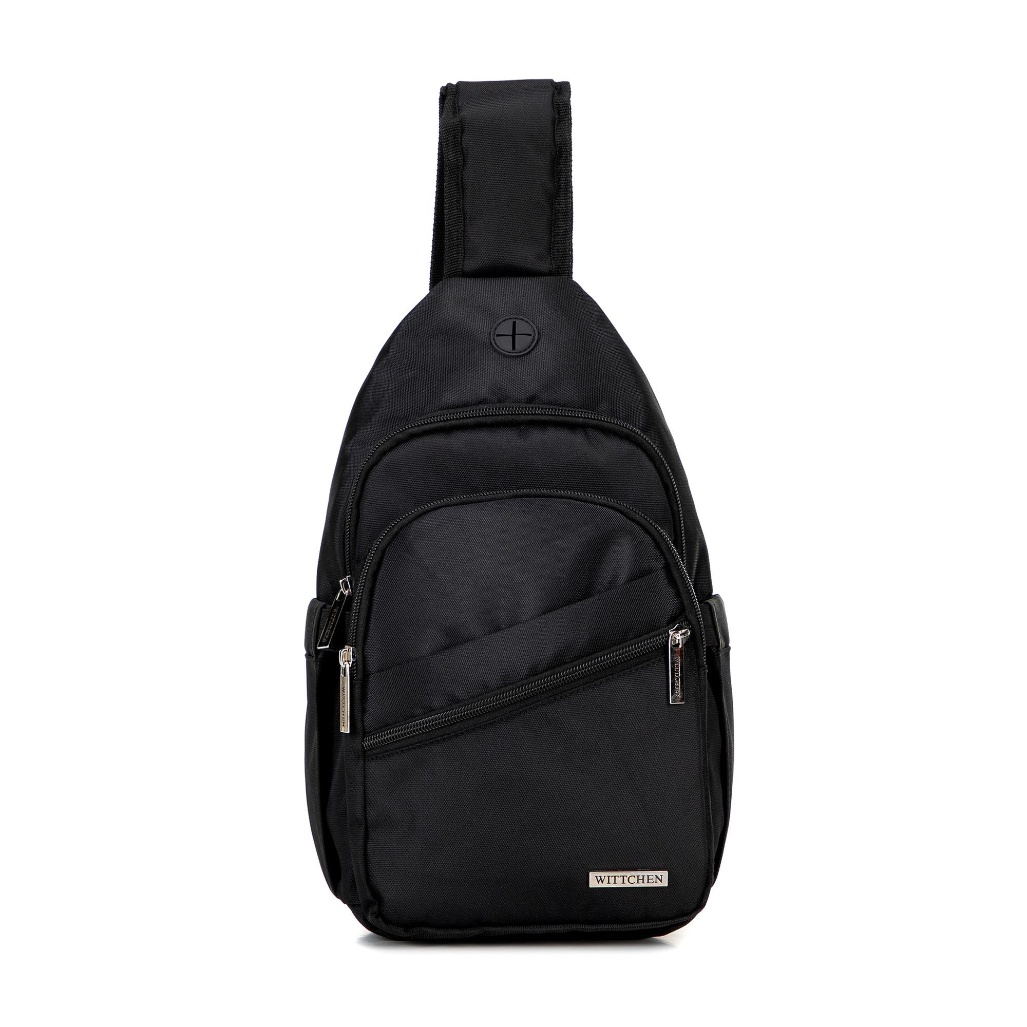 One shoulder backpack WITTCHEN 29-3P-001-10 made of polyester black Brand WITTCHEN