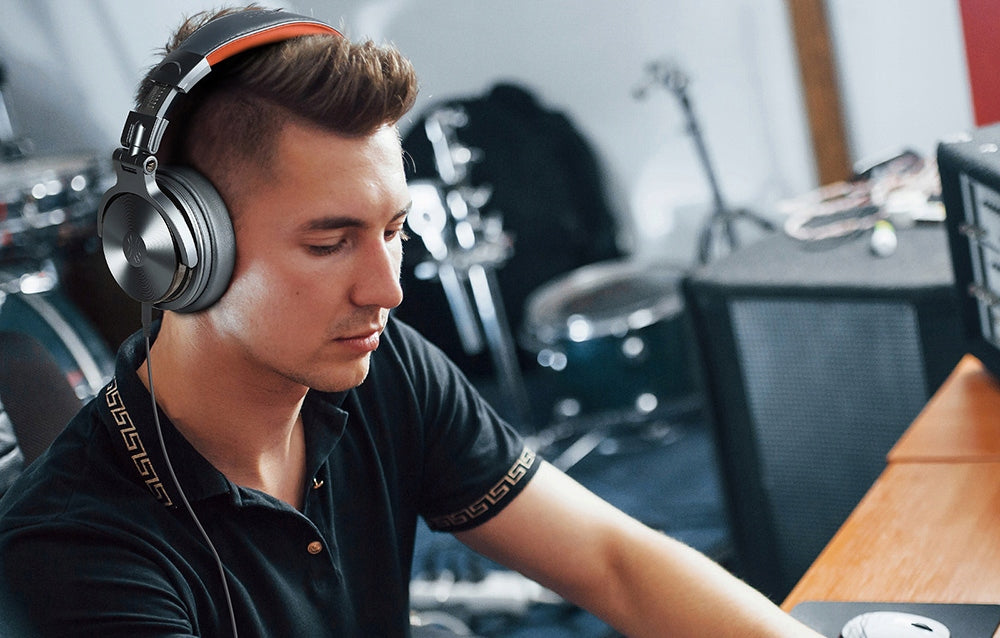 OneOdio PRO 50 Wired Studio On-Ear Headphones Comfortable Folding Manufacturer code Pro50 grey