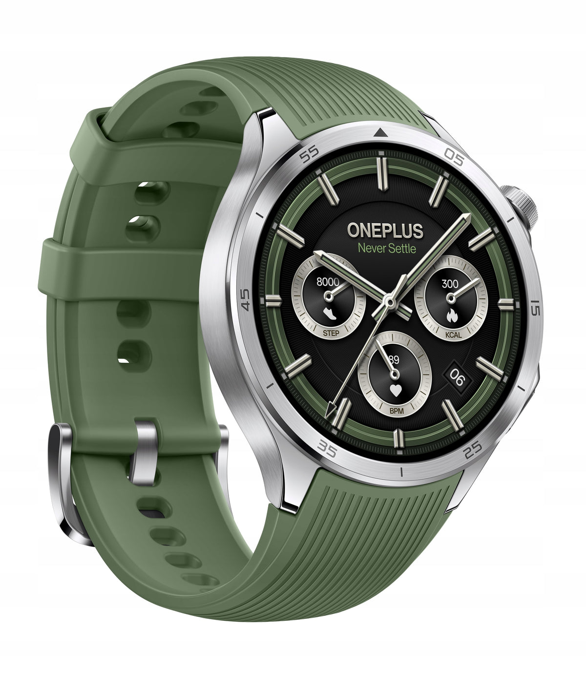 OnePlus Watch 3 Silver (Green Rubber Strap) EAN (GTIN) 6921815628545