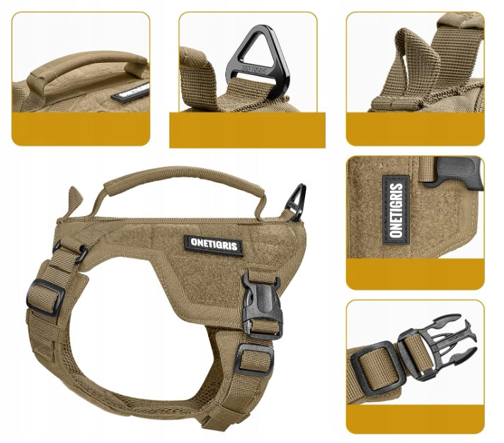 OneTigris Dog Harness Size XXXS Brown Harness for Small Dogs Kind walking harness