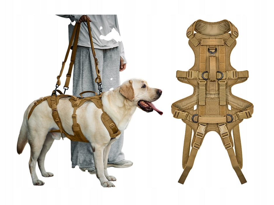 OneTigris Dog Tactical Harness Help Wearable Bronze XL Full Body