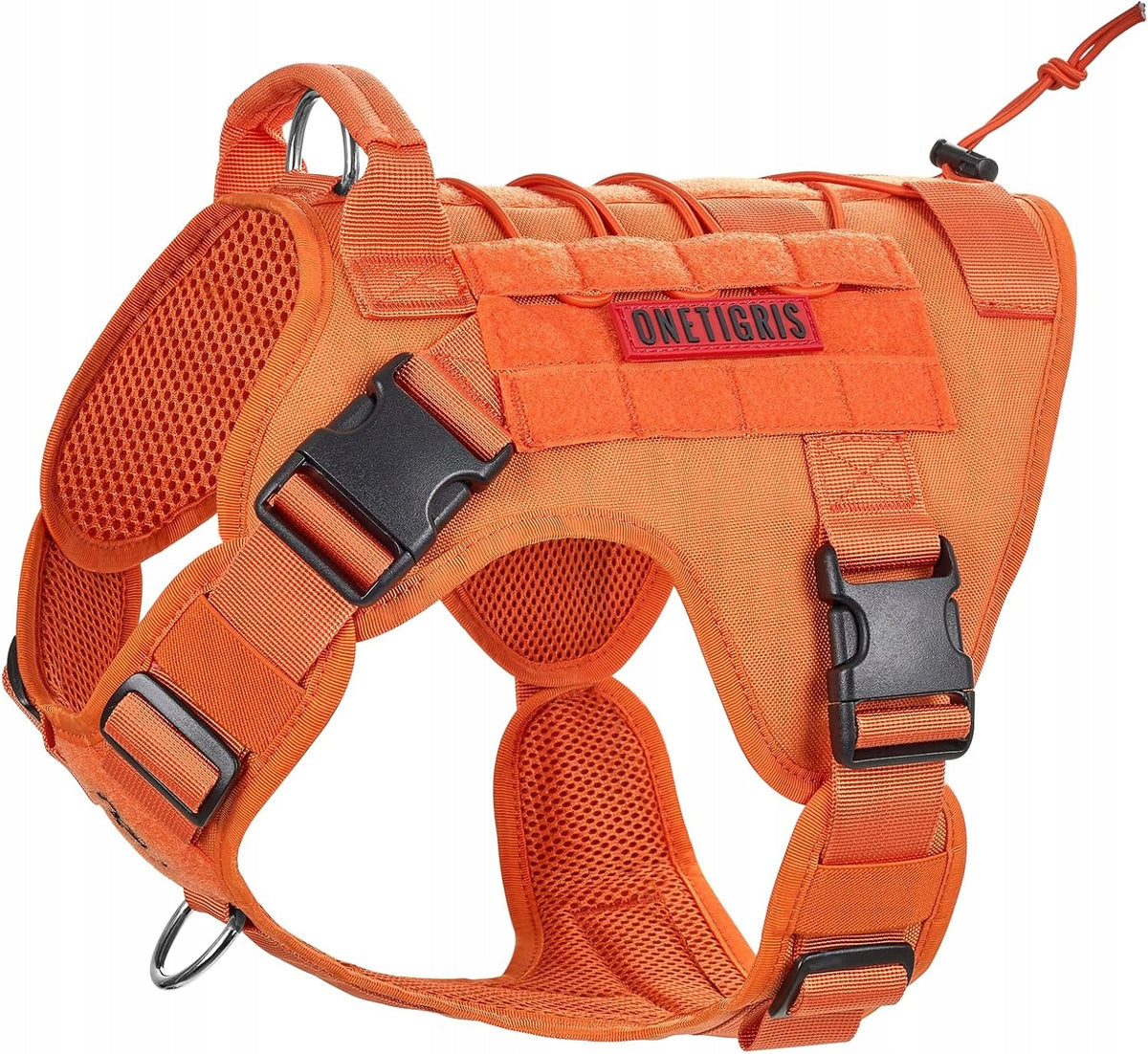 OneTigris FIRE Watcher Tactical Dog Harness XL BRACES for Training