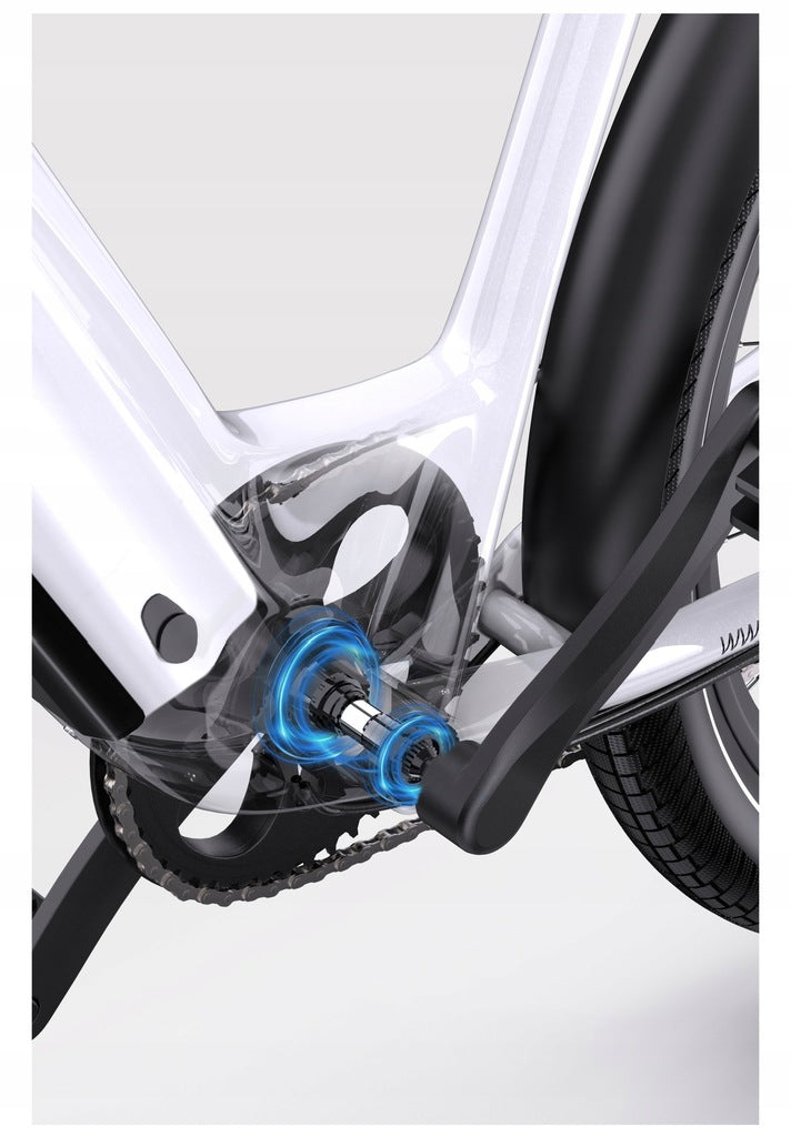 Onesport OT05 Electric Bicycle 250W 18.2Ah 27,5" 25km/h E-bike White Wheel size (") 27,5
