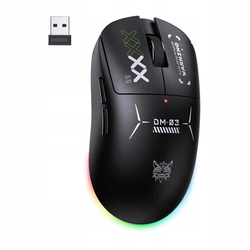 Onikuma DM03 Gaming Mouse Wireless Gaming 24000DPI Bluetooth Black Packaging status original